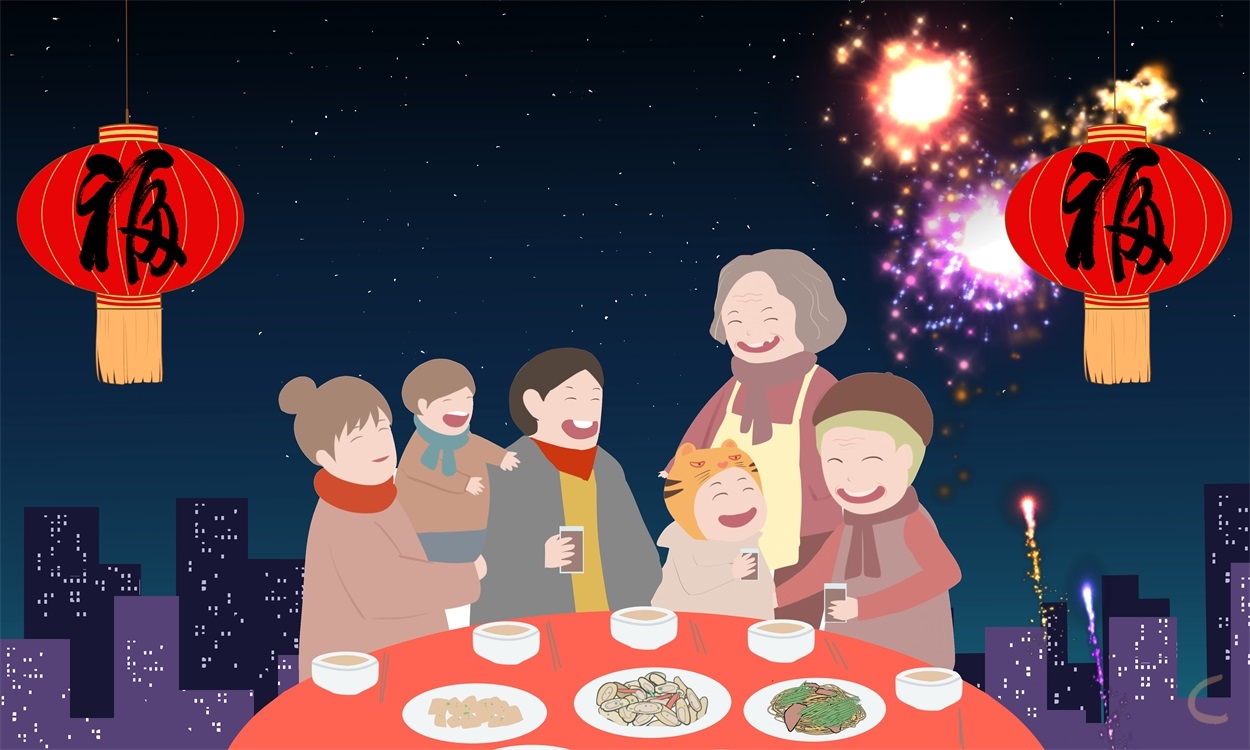 除夕夜发的高级文案说说